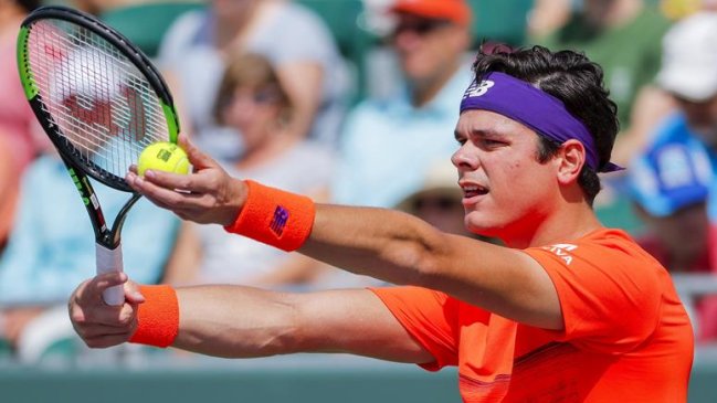 Milos Raonic se retiró del Masters 1.000 de Miami