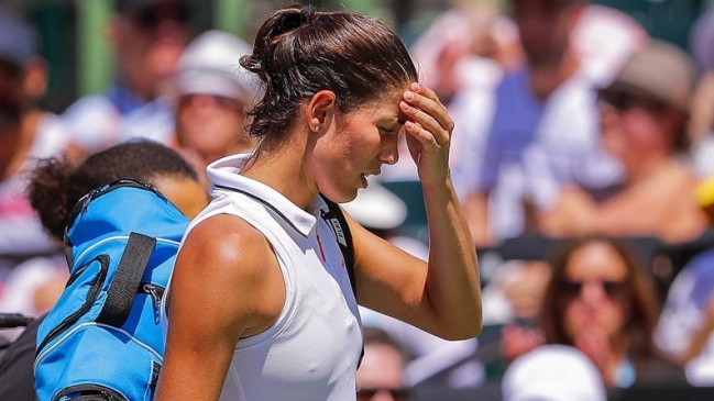 Garbiñe Muguruza se retiró por enfermedad ante Caroline Wozniacki en Miami
