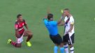 Árbitro brasileño simuló golpe de Luis Fabiano y lo expulsó