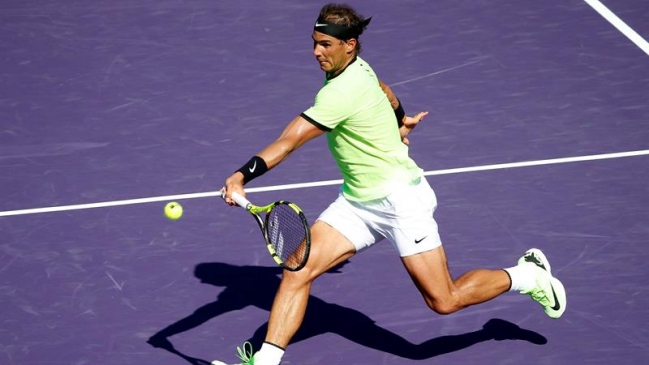 Nadal se impuso con comodidad a Jack Sock y está en semifinales del Masters de Miami