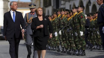  Bachelet llegó a Lisboa en visita de Estado  