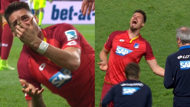 Ex compañero de Eduardo Vargas sufrió doloroso percance y continuó jugando