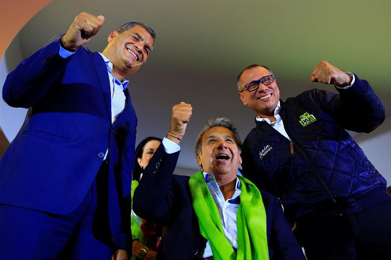 Organismo electoral da como ganador a Lenin Moreno y oposición alza voces de fraude
