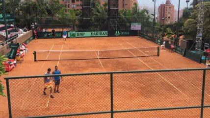   Marcelo Ríos dirigió reñido tie break entre Garín y Jarry 