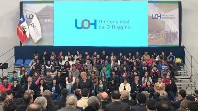 Presidenta Bachelet inauguró Universidad de O'Higgins