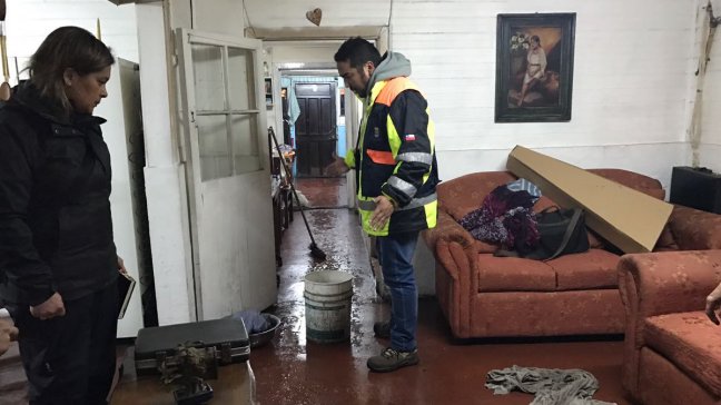 Fuertes precipitaciones afectan a la zona centro sur del país