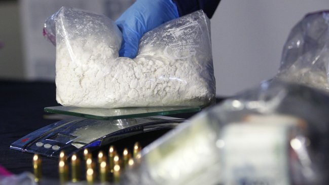 Cocaína decomisada en Chile aumentó un 29 por ciento en 2016