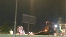 Conductor intentó fugarse tras chocar con camión en Autopista Vespucio Sur