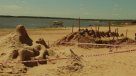 Esculturas de arena en Costanera de Asunción por Semana Santa