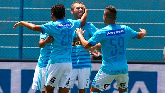 Mauricio Viana fue titular en goleada de Sporting Cristal en la liga peruana