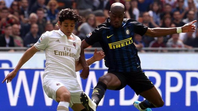 AC Milan de Matías Fernández igualó el clásico ante Inter de Milán de Gary Medel en la agonía