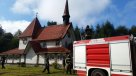 Incendio consumió parte de antigua iglesia católica en la comuna de Mariquina