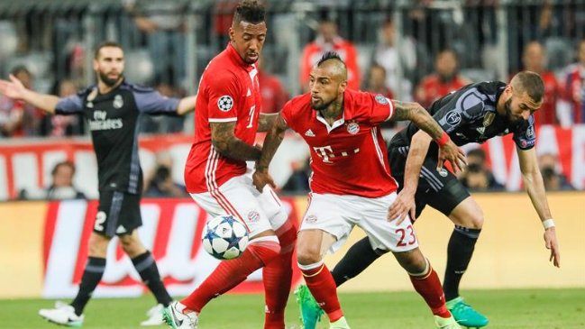 Real Madrid y Bayern Munich de Vidal definen a uno de los semifinalistas de la Champions