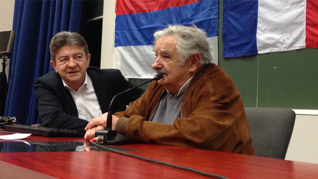 Pepe Mujica envió mensaje de apoyo al candidato izquierdista francés Mélenchon
