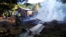 Carabineros investiga la quema de una vivienda rural en Collipulli