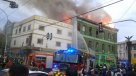 Incendio afectó a edificio patrimonial en el centro de Valparaíso