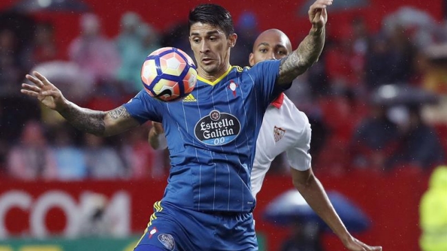 Pablo Hernández fue expulsado en caída de Celta ante Sevilla de Sampaoli