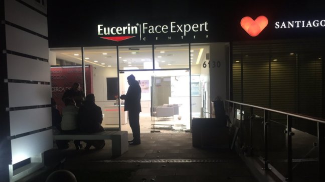 Robo afectó a tienda Eucerin en Vitacura