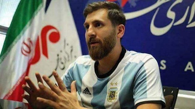 El doble iraní de Messi que firma autógrafos en su nombre
