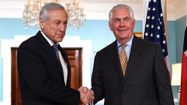 Canciller Heraldo Muñoz se reunió con su par estadounidense