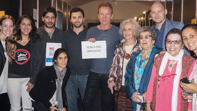 Sting se reunió con Abuelas de Plaza de Mayo en Buenos Aires