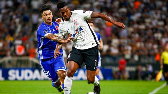 Corinthians viajará el martes a Santiago para enfrentar a Universidad de Chile en Copa Sudamericana