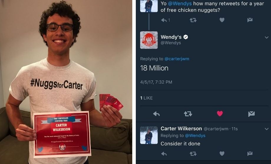 Joven con ganas de comer nuggets rompió récord de Twitter
