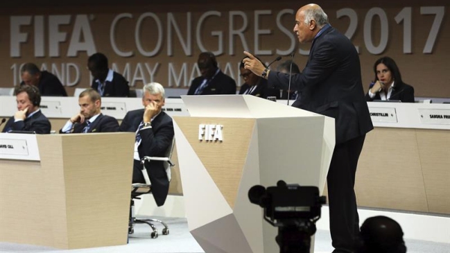 Palestina decepcionada con la FIFA por no votar suspensión de equipos israelíes