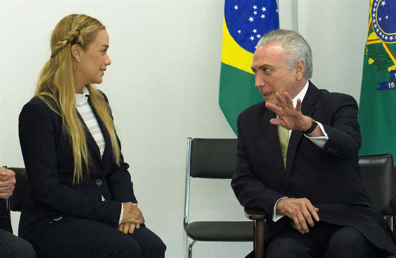 Temer le dijo a Lilian Tintori que 
