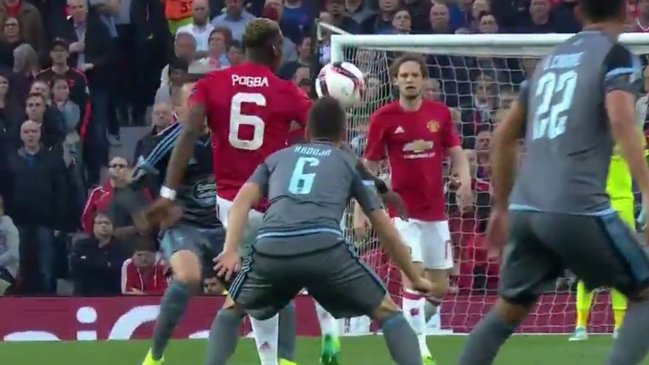 Pogba humilló a dos jugadores del Celta a puro lujo