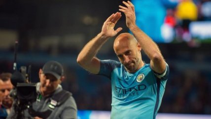 La despedida de Pablo Zabaleta de los hinchas de Manchester City