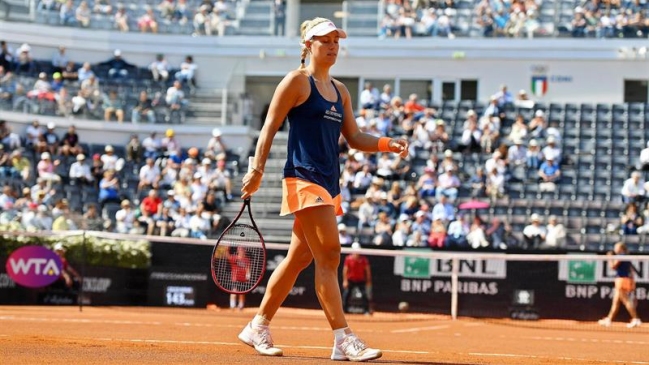 Angelique Kerber cayó en su debut en Roma ante joven tenista estonia