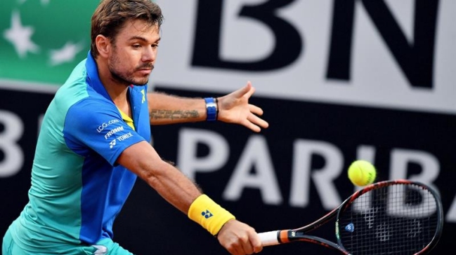 Stanislas Wawrinka sufrió para avanzar a octavos de final en Roma