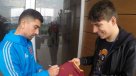 Hincha de AS Roma cumplió el sueño de conocer a David Pizarro