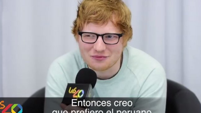 Peruanos celebran frase de Ed Sheeran sobre el pisco