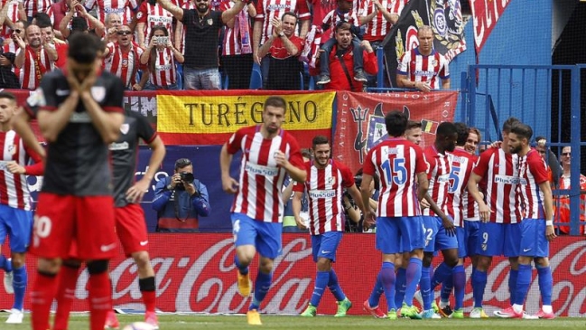 Atlético de Madrid jugó su último partido de liga en el 