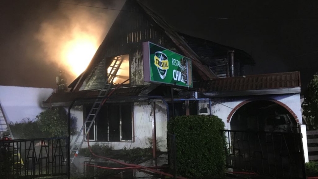 Madre e hija murieron en el incendio de un restaurante en Temuco
