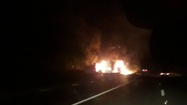 Doble atentado contra camiones en La Araucanía
