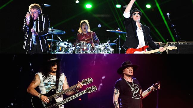 Parte preventa para The Who, Guns n' Roses, Aerosmith y Def Leppard