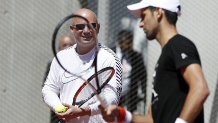 La primera práctica de Novak Djokovic bajo las órdenes de Andre Agassi