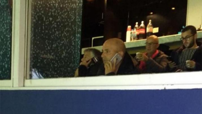 Jorge Sampaoli inició su trabajo en Argentina: asistió al choque entre Racing y San Lorenzo