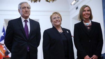   Alta representante de la Unión Europea fue recibida en La Moneda 
