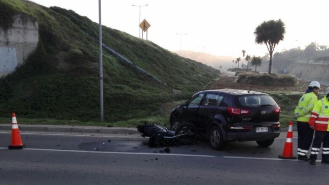 Motociclista falleció en accidente de tránsito en Limache