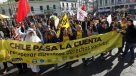 La marcha contra última Cuenta Pública de la Presidenta Michelle Bachelet