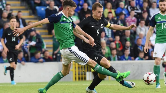 Nueva Zelanda cayó ante Irlanda del Norte en un amistoso previo a la Copa Confederaciones