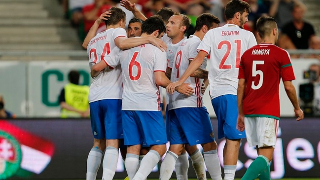 Rusia venció con autoridad a Hungría en amistoso previo al duelo con Chile