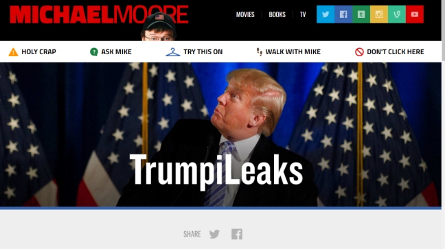 Michael Moore abre una web para filtrar y denunciar la 