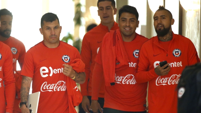 La selección chilena prepara en Moscú el amistoso ante Rusia