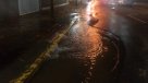 Rotura de matriz provocó corte de agua en sector de Providencia