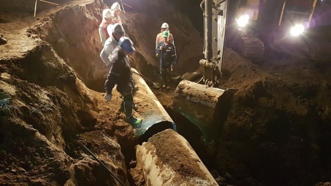 Suspenden clases en Provincia de San Antonio por corte de agua ante rotura de matriz